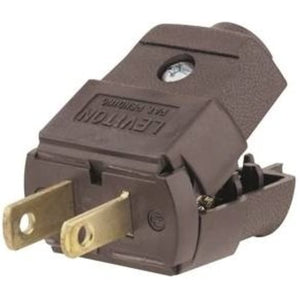 Leviton C20-00101-00P Plug Applnce BRN