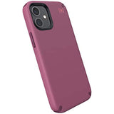 Speck Products Presidio2 PRO iPhone 12 Mini Case, Lush Burgundy/Azalea Burgundy/Royal Pink