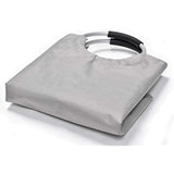 Collapsible Fabric Laundry Hamper - Portable, Foldable Large Capacity Laundry Basket, Durable Comfortable Padded Carry Handles, Self Standing Washing Bin, Folds Easily in Laundry Room Storage. (Grey)