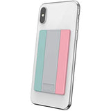 Speck Products GrabTab Cell Phone Holder and Stand, Works with Most Cell Phones - Aquifer Blue/Dolphin Grey/Sorbet Pink