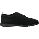 Cole Haan Men's Original Grand Knit Wing TIP II Sneaker, Black, 10 M US