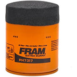 Fram PH7317 Extra Guard 10K Mile Change Interval Spin-On Oil Filter, black