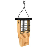 Nature's Way Bird Products CWF1 Tail-prop Suet Bird Feeder 12"H x 7.875"L x 3"W, Brown