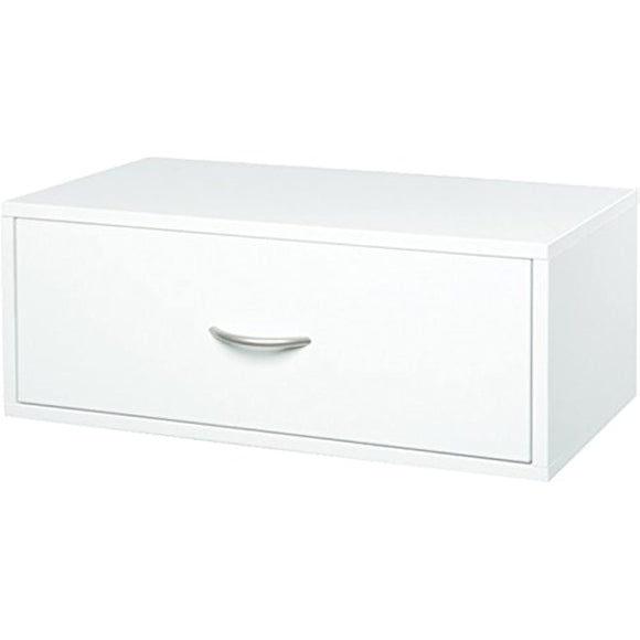 Organized Living freedomRail 1 Drawer Double Hang OBox - White