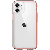 Speck Products Presidio Perfect-Clear Impact Geo iPhone 12 Mini Case, Clear/Rosy Pink (138479-9356)