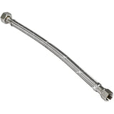 Highcraft CNCT1671 Braided Faucet Connector Female Compression Fitting, 16 In, Stainless Steel