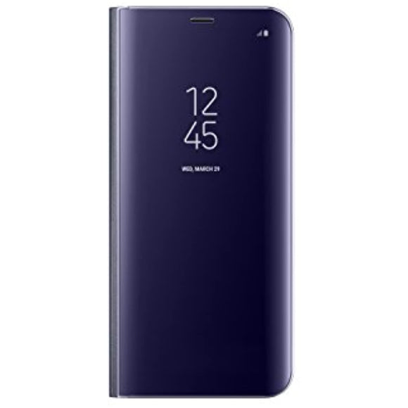 Samsung EF-ZG955CVEGUS Clear View Standing Cover Flip Case for Galaxy S8+ ONLY with kickstand, Orchid Grey