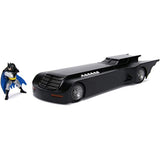 DC Comics 1:24 Batman Animated Series Batmobile Die-cast Car with 2.75" Batman Figure, Toys for Kids and Adults