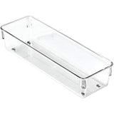 iDesign Linus BPA-Free Plastic Drawer Organizer - 3.25" x 9.75" x 2.25", Clear