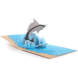 Handmade 3D Pop Up Cards - Marlin Handmade Pop Up Greeting Card for Your Loved Ones, Wedding Anniversary Card for Couple, Valentine Day, Happy Birthday Cards