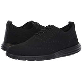 Cole Haan Men's Original Grand Knit Wing TIP II Sneaker, BLACK/BLACK, 12 M US