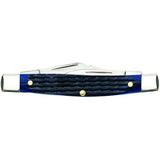 CASE XX WR Pocket Knife Navy Blue Medium Stockman Item #2806 - (6344 SS) - Length Closed: 3 1/4 Inches