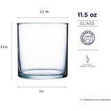 Luminarc, Clear Rika 16-Piece Assorted Glassware Set, 15.5 oz./11.5-oz