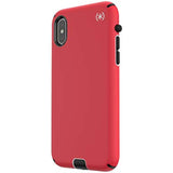 Speck Products Compatible Phone Case for Apple iPhone Xs/iPhone X, Presidio Sport Case, Heartrate Red/Sidewalk Grey/Black (117133-6685)
