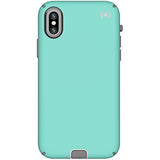 Speck Products Compatible Phone Case for Apple iPhone Xs and iPhone X, Presidio Sport Case, Wave Teal/Tart Pink/Gunmetal Grey