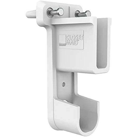 ClosetMaid 6609 SuperSlide Shelf and Hanging Bar Wall Bracket, White, Pack of 1