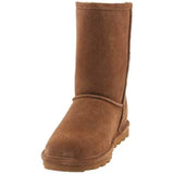 BEARPAW Women's Elle Short Hickory Size 8 | Women's Boot Classic Suede | Women's Slip On Boot | Comfortable Winter Boot