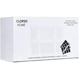Large Airtight Food Storage Containers 3.6L / 122oz, 1.6L / 54oz, Clorso 6 Pieces BPA Free Plastic Food Storage Containers for Sugar, Flour, Baking Supplies, with 24 Labels, Black
