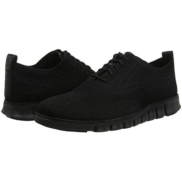 Cole Haan mens Zerogrand Stitchlite Oxford, Black Knit/Black, 11 US
