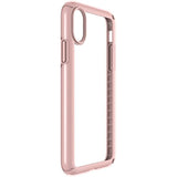 Speck iPhone XS Presidio Show Case, Show Off Your Phone and Stay Protected with IMPACTIUM 10-Feet Drop Protection, Clear/Rose Gold