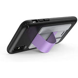 Speck Products GrabTab Cell Phone Holder and Stand, Works with Most Cell Phones - Dolphin Grey/Caprice Purple