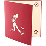 Handmade 3D Pop Up Cards - Soccer Handmade Pop Up Greeting Card for Your Loved Ones, Wedding Anniversary Card for Couple, Valentine Day, Happy Birthday Cards