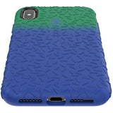 Speck Products CandyShell Fit iPhone Xs Max Case, Evergreen Green Ombre Blueberry Blue/Blueberry Blue