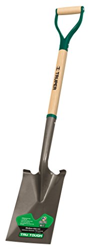 Truper 31189 Tru Tough Garden Spade, Steel D-Handle, 30-Inch