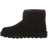 BEARPAW Women's Alyssa Black Size 7 | Women's Ankle Boot | Women's Slip On Boot | Comfortable Winter Boot
