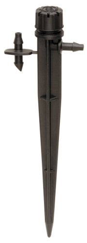 Rain Bird MBF4PKS Drip Irrigation Micro-Bubbler on Stake, 360° Full Circle Pattern, 0 - 3' Spray Distance, 4-Pack