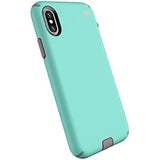 Speck Products Compatible Phone Case for Apple iPhone Xs and iPhone X, Presidio Sport Case, Wave Teal/Tart Pink/Gunmetal Grey