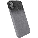 Speck Products CandyShell Fit iPhone XR Case, Black Ombre Gunmetal/Gunmetal Grey