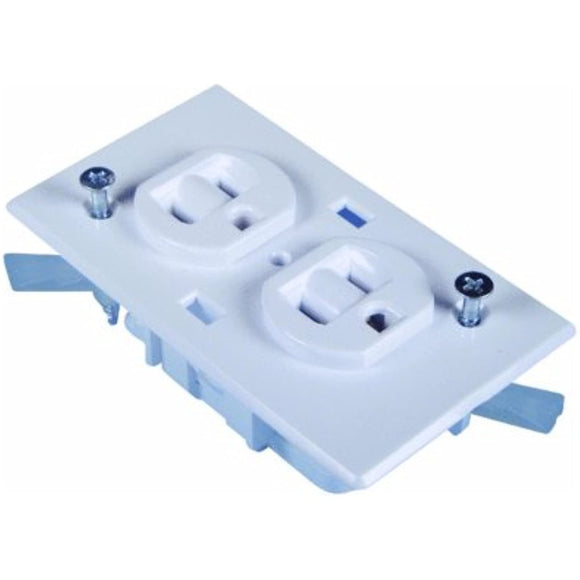U S HARDWARE E-162C Ush Conventional Duplex Receptacle Rv, 2-7/16