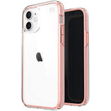 Speck Products Presidio Perfect-Clear Impact Geo iPhone iPhone 12, iPhone 12 Pro Case, Clear/Rosy Pink (138491-9356)