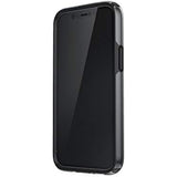 Speck Products Presidio Perfect-Clear Impact Geo iPhone 12 Mini Case, Clear/Black (138479-5905)