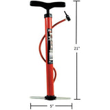 Custom Accessories 57773 '70 PSI' Deluxe Hand Pump, Red