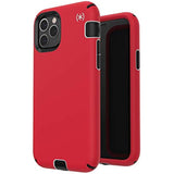 Speck Products Compatible Phone Case for Apple iPhone 11 Pro, Presidio Sport Case, Heartrate Red/Sidewalk Grey/Black