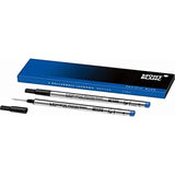 Montblanc Rollerball LeGrand Refills (F) Pacific Blue 124502 – Pen Refills for Meisterstück LeGrand Rollerball Pens with a Fine Tip – 2 x Blue Pen Cartridges
