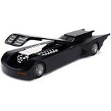 DC Comics 1:24 Batman Animated Series Batmobile Die-cast Car with 2.75" Batman Figure, Toys for Kids and Adults