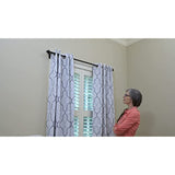 Spark Innovators Silver Tap Bracket - Easy Install No Drill Curtain Rod Brackets - As Seen on TV - Set of 2