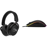 HyperX Cloud Mix - Wired Gaming Headset - Black & Pulsefire Surge - RGB Wired Optical Gaming Mouse, Pixart 3389 Sensor up to 16000 DPI, Ergonomic, 6 Programmable Buttons - Black