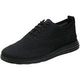 Cole Haan Men's Original Grand Knit Wing TIP II Sneaker, Black, 10 M US