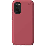 Speck Products Presidio PRO Samsung Galaxy S20 Case, SoftMaroon/Samba Red