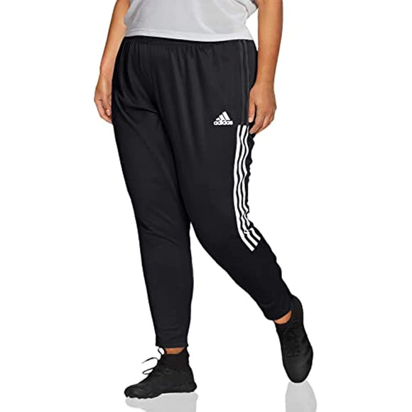 adidas womens Tiro 21 Track Pants Black/White XX-Large