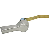 Universal Offset Decorative Front, Side, Corner, or Angle Mount Toilet Tank Flush Trip Lever Handle with Metal Nut, Fits Most Toilets (Satin Nickel)