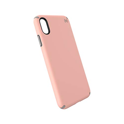 Speck Products Presidio Pro iPhone Xs Max Case, Macaroon Peach/Cathedral Grey