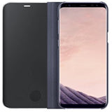Samsung EF-ZG955CVEGUS Clear View Standing Cover Flip Case for Galaxy S8+ ONLY with kickstand, Orchid Grey