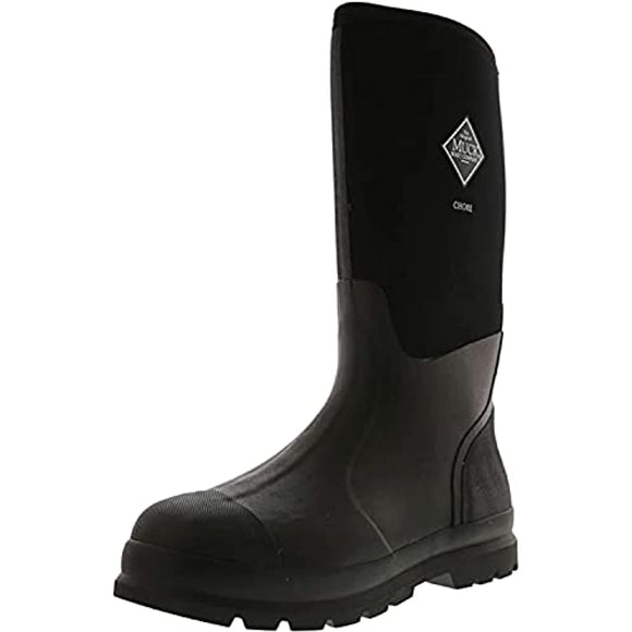 Muck Chore Classic Men's Rubber Work Boots,Black,Men's 12 M US / Women's 13 M US