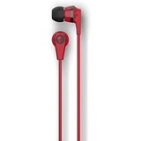 Skullcandy Ink'd Bluetooth Wireless Earbuds with Microphone, Noise Isolating Supreme Sound, 8-Hour Rechargeable Battery, Lightweight with Flexible Collar, Red/Black