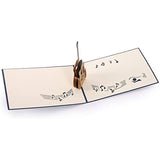 Handmade 3D Pop Up Cards - Guitar Handmade Pop Up Greeting Card for Your Loved Ones, Wedding Anniversary Card for Couple, Valentine Day, Happy Birthday Cards